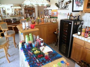 Set up for 90th party