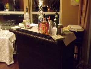Christmas party bar