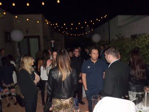 Hollywood engagement party heating up