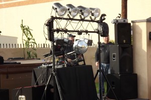 DJ lighting setup