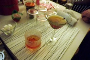 An Old Fashioned and Manhattan   