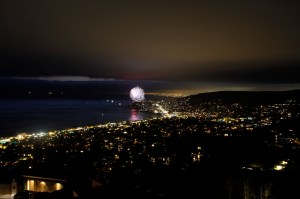 Fireworks over Newport Beach