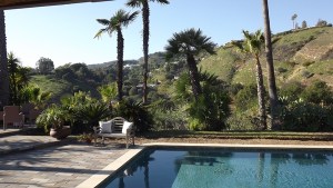 View outside Pacific Palisades home