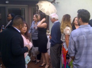 Guests mingle in Valley Glen