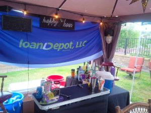 Portable bar setup in Mission Viejo