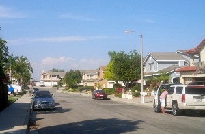 Storm clouds disappearing in Chino Hills 