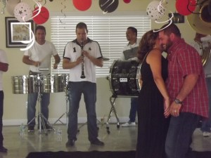 Full banda playing