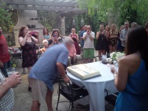 Birthday boy blows out all 50 at once