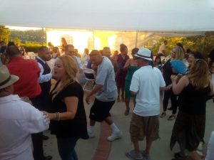 Guests mixing it up on the dance floor