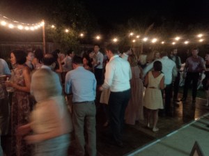 Back yard dance floor