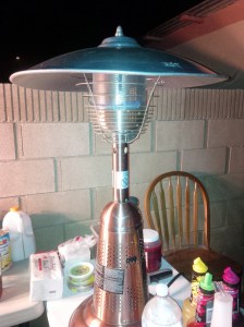 We had to break out the heaters