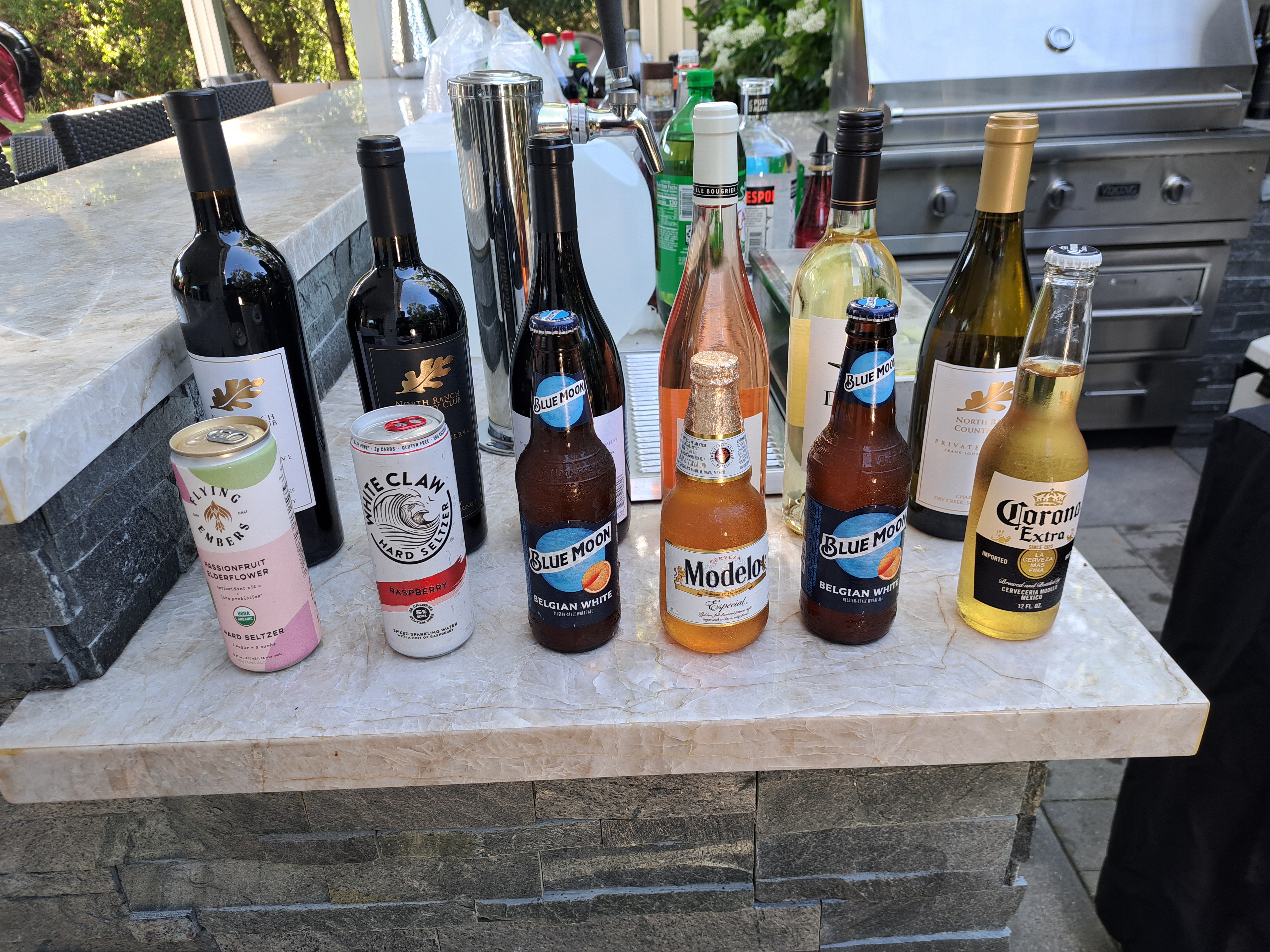Beer and wine at event