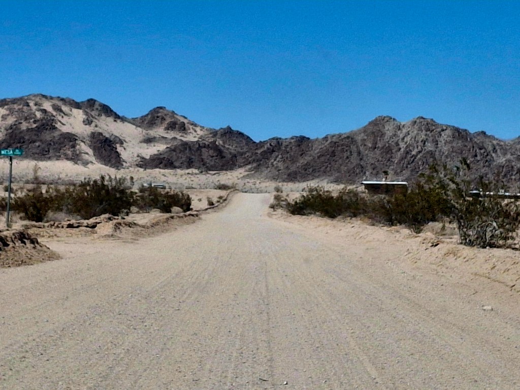 Vast landscape of Nowhere, California